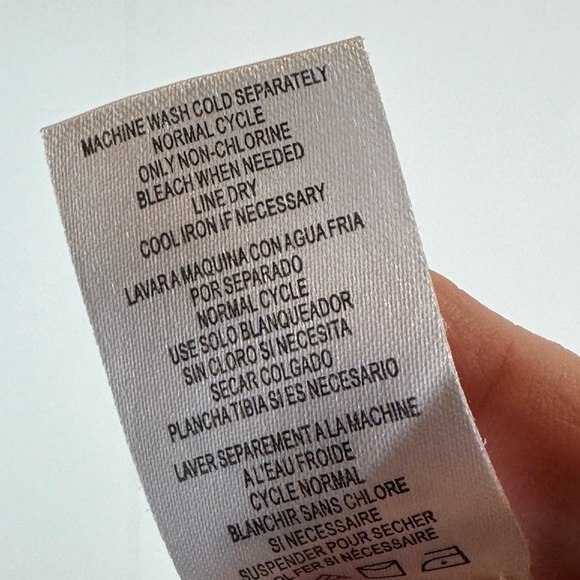 Karl Lagerfeld Blush Pearl Embellished Smocked Sleeve Top Women’s Size L - Picture 7 of 9